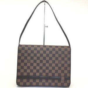 Louis Vuitton Tribeca Carr Shoulder Bag Damier Ebene Brown Leather